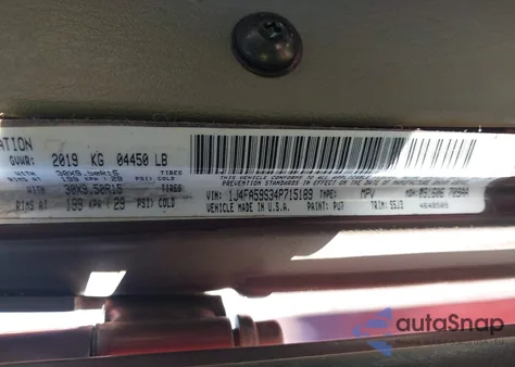 2004 Jeep Wrangler Sahara z USA, uszkodzony, nr VIN 1J4FA59S34P715189